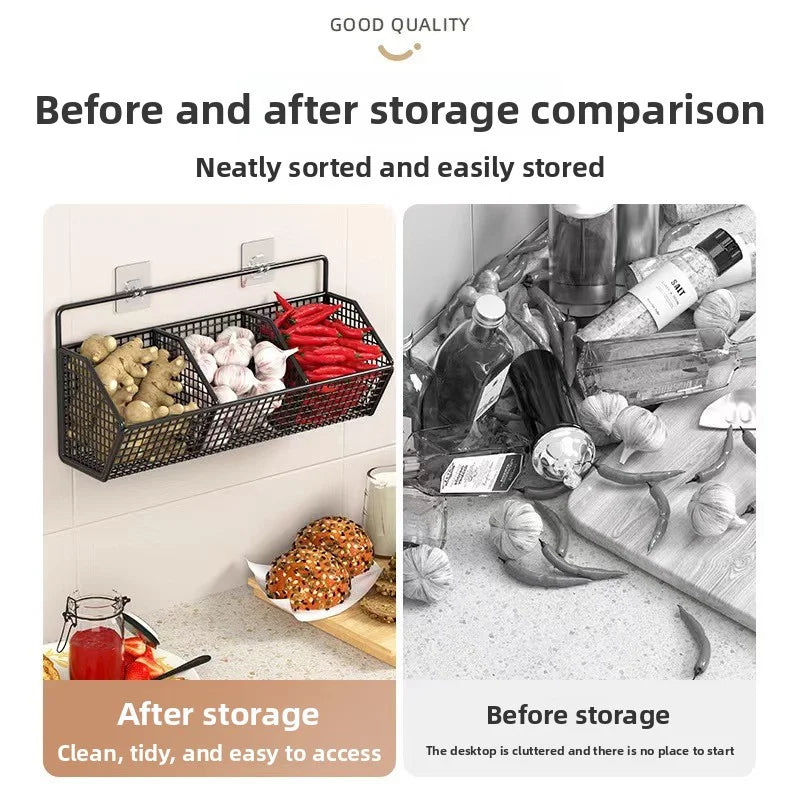 Kitchen Wall Organizer – Space Saving Storage Basket